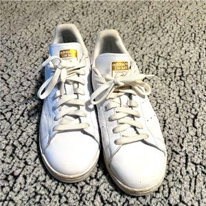 White Men’s ‘Stan Smith’ Adidas, 8.5